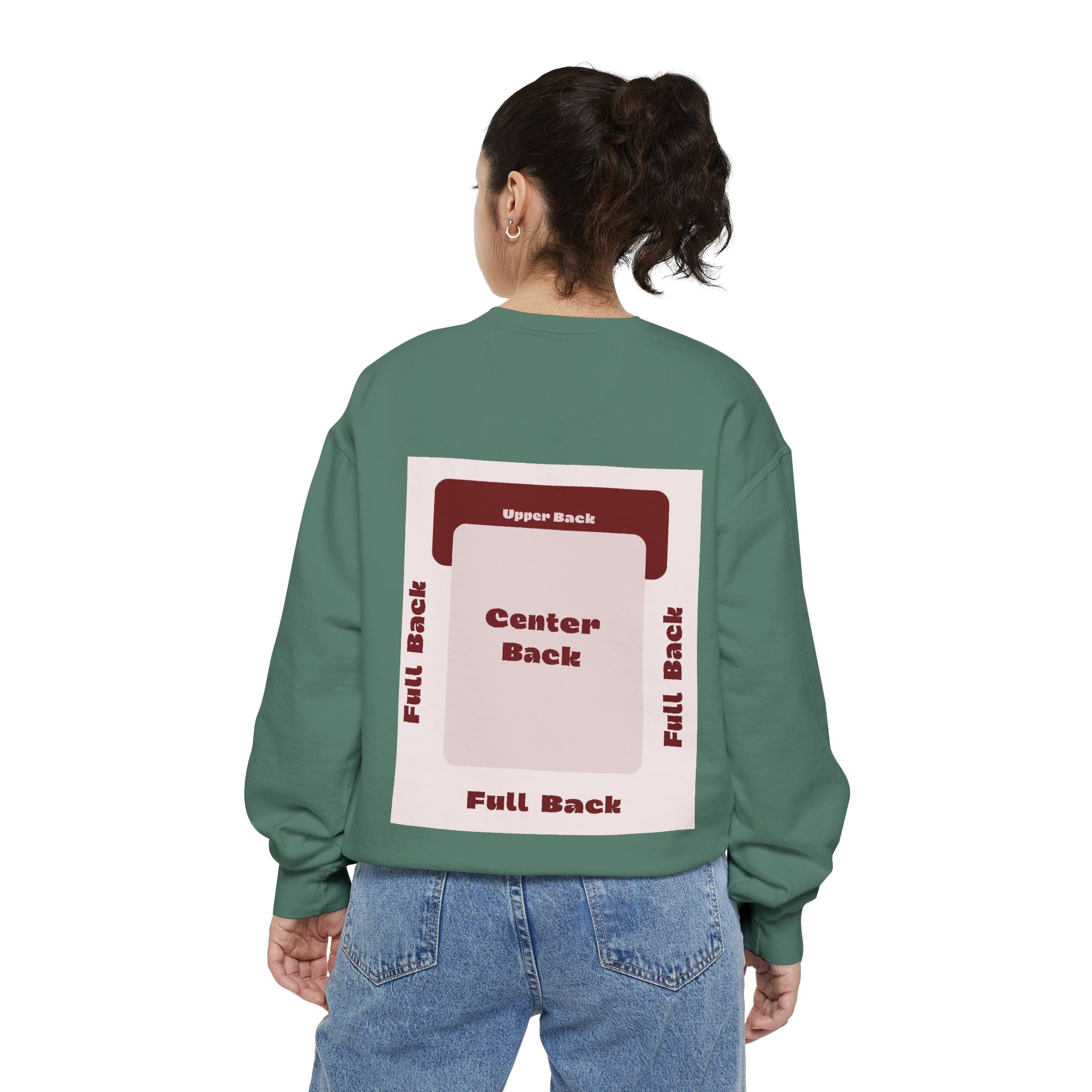 Customizable Comfort Colors 1566 Unisex Garment Dyed Sweatshirt DTG Custom Design