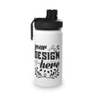 Customizable Stainless Steel Water Bottle with Sports Lid in Three Sizes