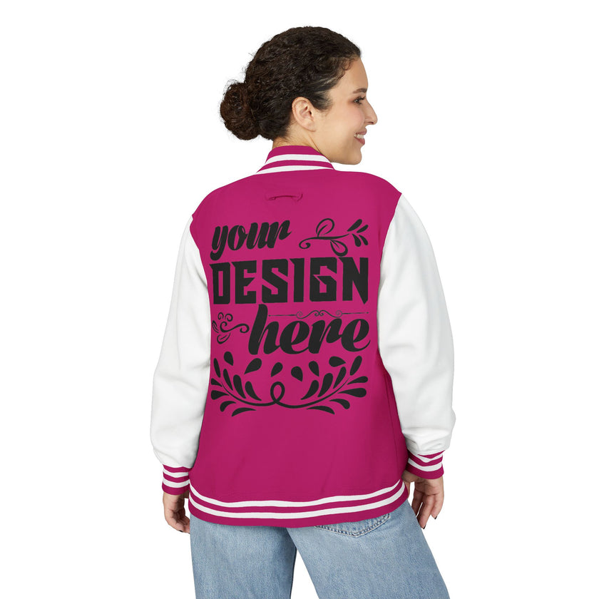 Customizable AWDis JH043 Unisex Heavyweight Letterman Jacket