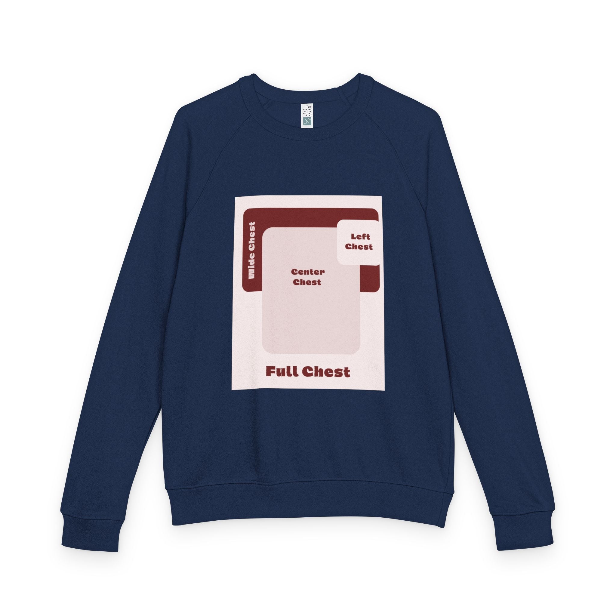 Customizable Lane Seven LS13004 Unisex French Terry Raglan Crewneck