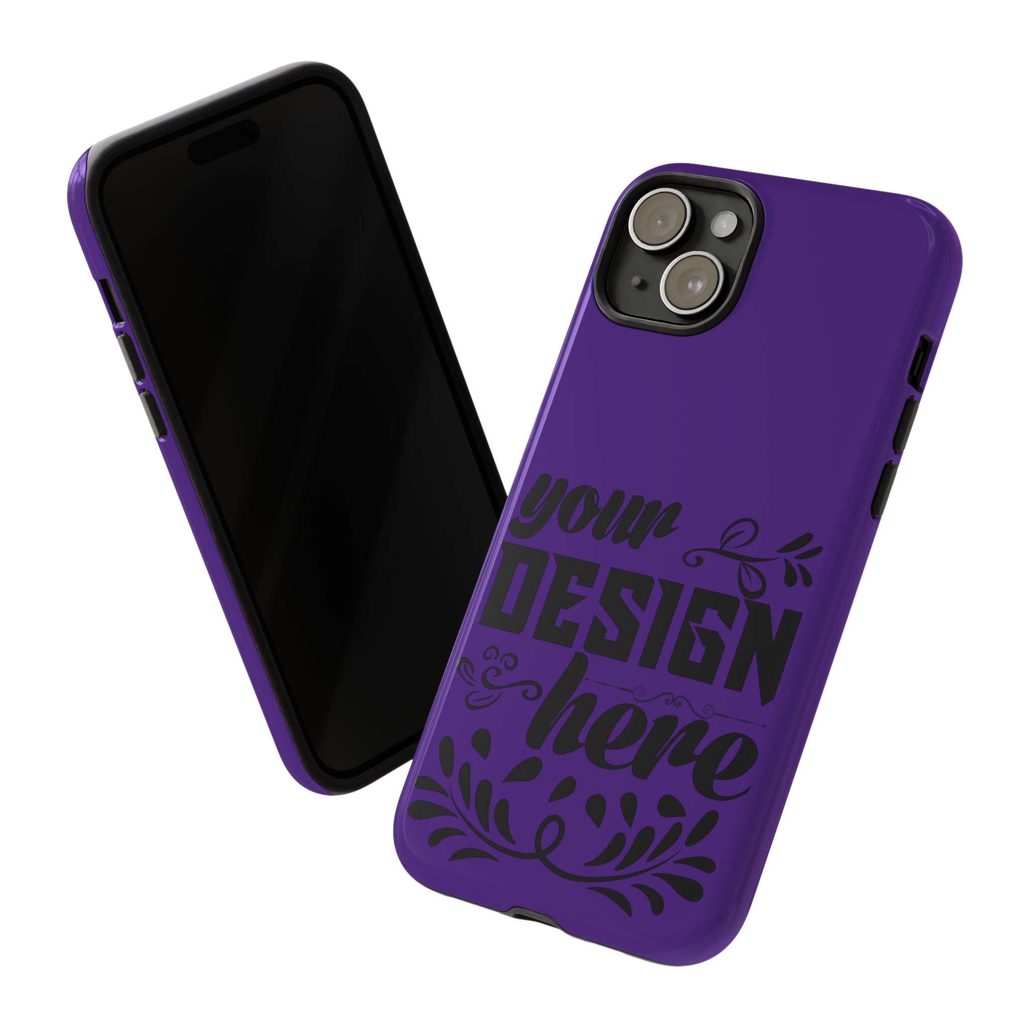 Customizable Tough Dual Layer Phone Case Polycarbonate TPU Liner Protective