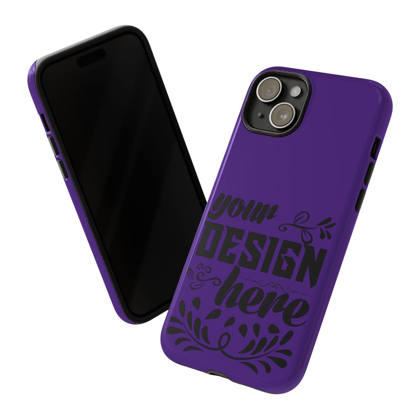 Customizable Tough Dual Layer Phone Case Polycarbonate TPU Liner Protective
