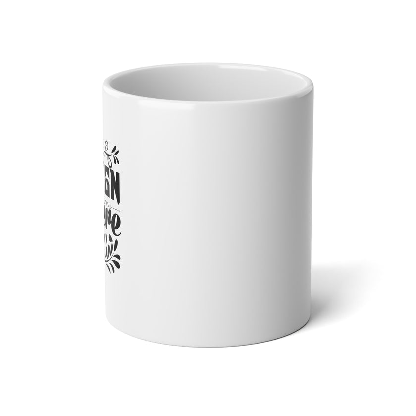 Customizable 20oz Jumbo Ceramic Mug with Glossy Finish Drinkware