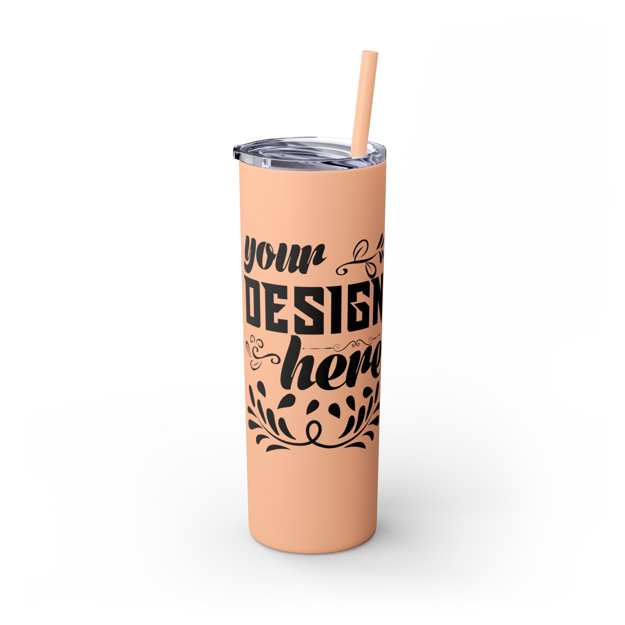 Customizable Maars 20oz Skinny Tumbler with Straw Stainless Steel