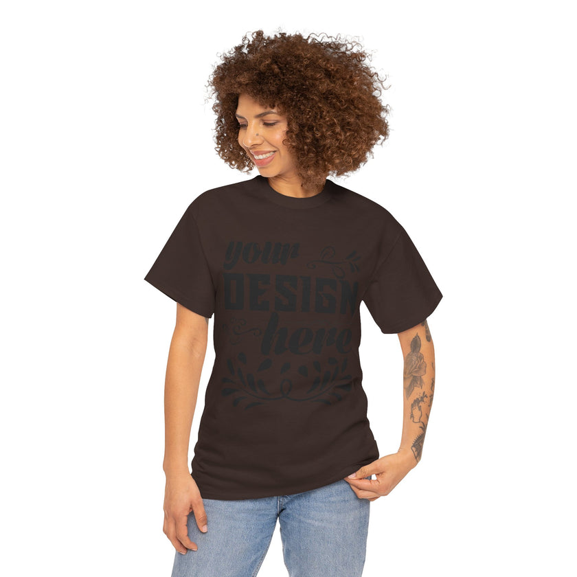 Customizable Gildan 5000 Unisex Heavy Cotton T-Shirt Classic Fit