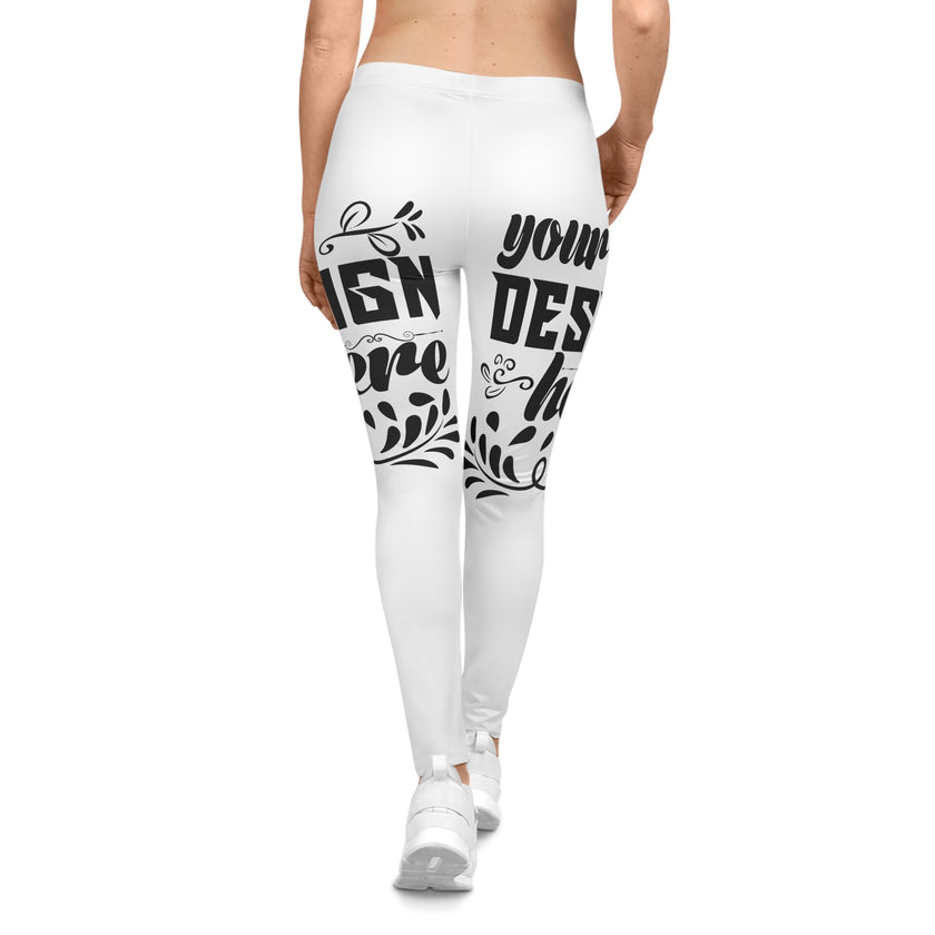 Customizable Women’s Casual Leggings in Polyester Spandex AOP