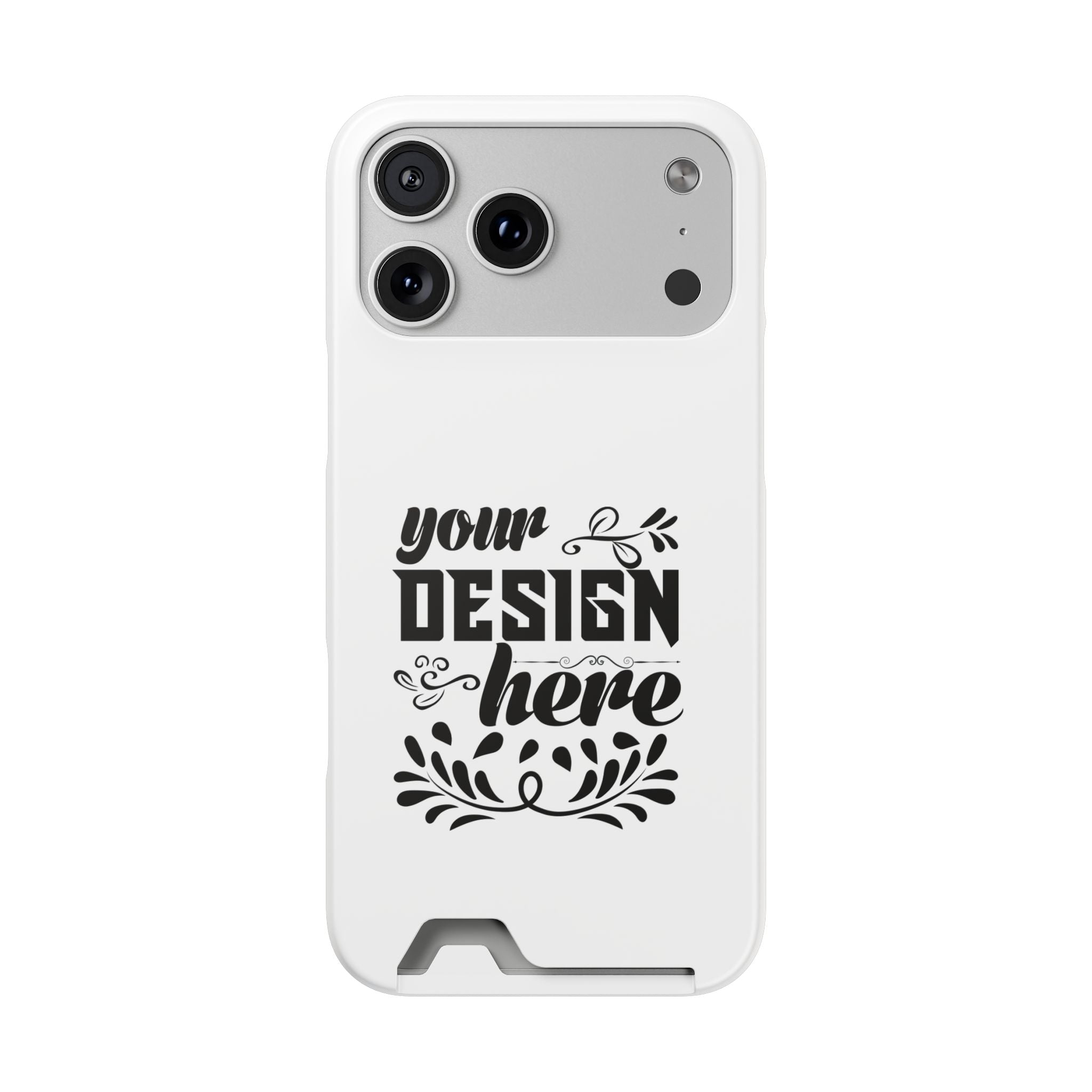 Customizable Polycarbonate Phone Case With Card Holder MagSafe Compatible