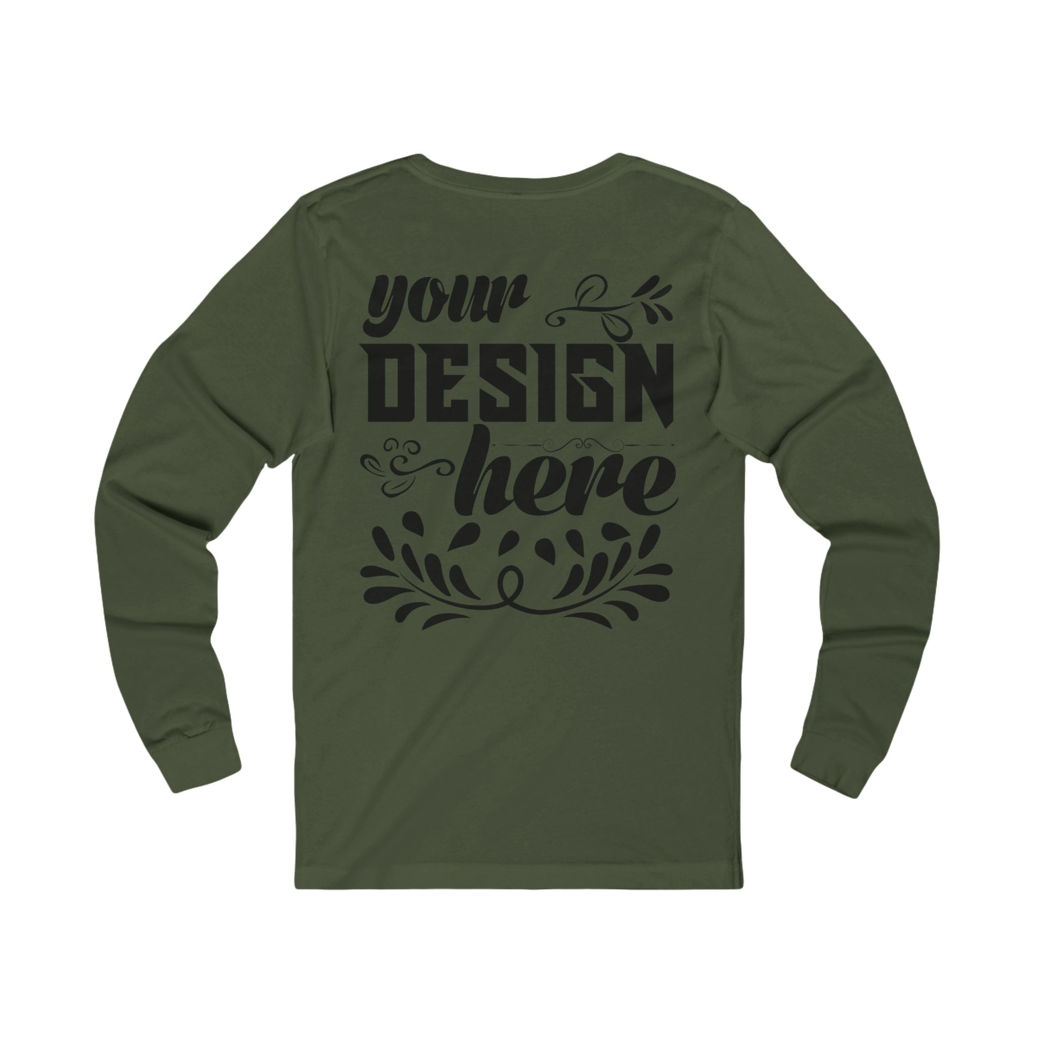 Customizable Bella+Canvas 3501 Unisex Jersey Long Sleeve Tee