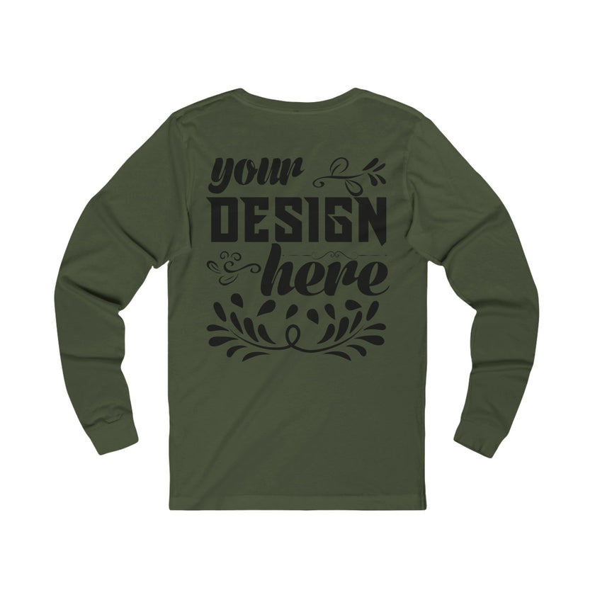 Customizable Bella+Canvas 3501 Unisex Jersey Long Sleeve Tee