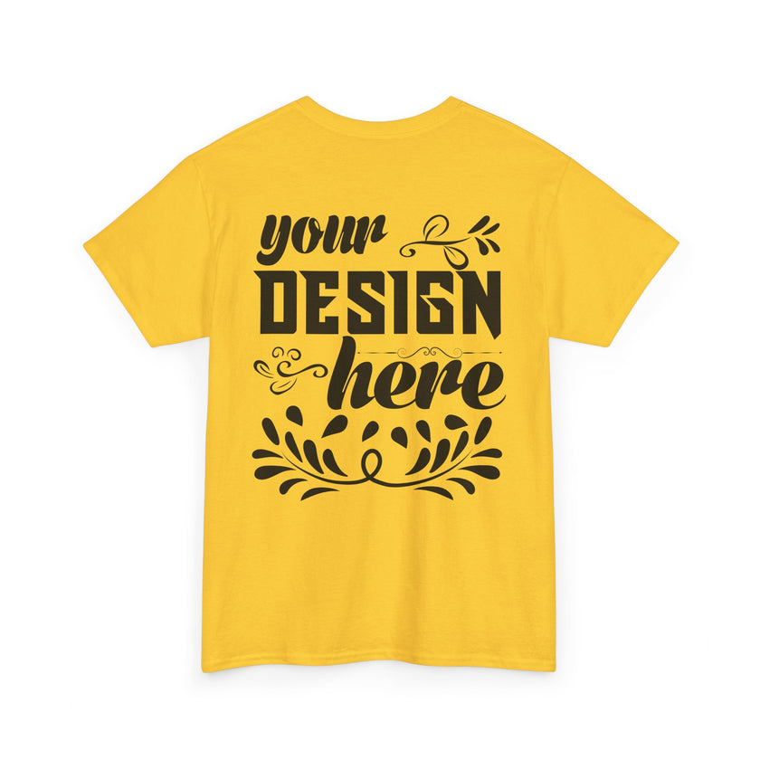 Customizable Gildan 5000 Unisex Heavy Cotton T-Shirt Classic Fit