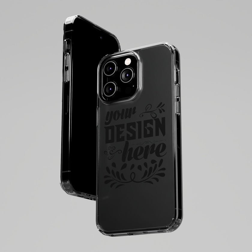 Customizable Clear Impact Resistant Phone Case With TPU Sides Wireless Ready