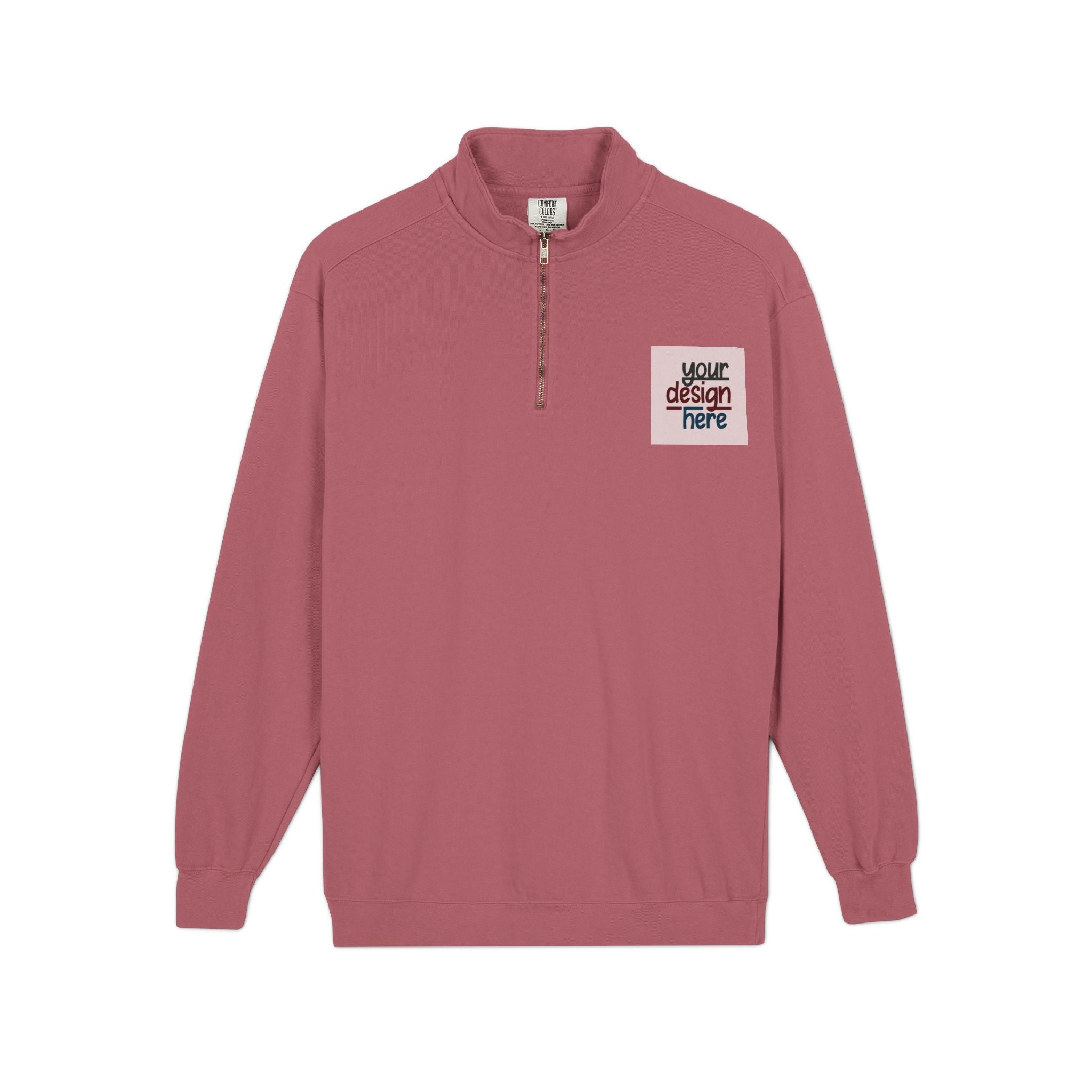 Customizable Comfort Colors 1580 Unisex Quarter Zip Sweatshirt