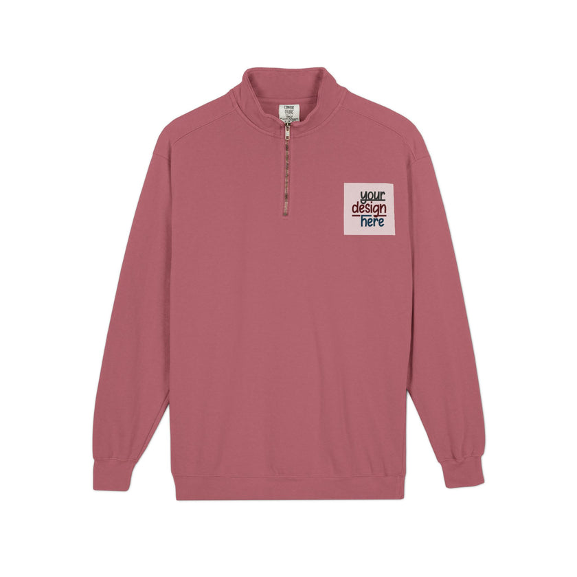 Customizable Comfort Colors 1580 Unisex Quarter Zip Sweatshirt