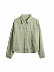 Nameria Womens Denim Collar Shirt