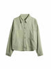 Nameria Womens Denim Collar Shirt