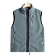 Nameria Unisex Fleece Lined Zip-Up Vest Stand Collar