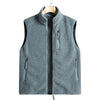 Nameria Unisex Fleece Lined Zip-Up Vest Stand Collar
