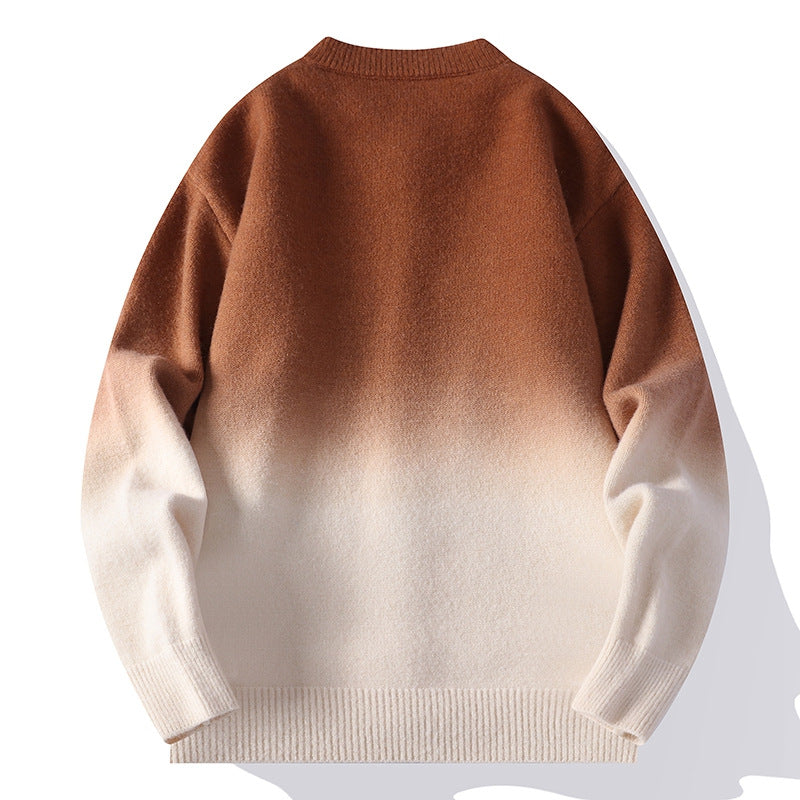 Nameria Button Front Knit Cardigan Round Neck Ribbed Hem