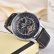 Nameria Mechanical Tourbillon Watch Calendar 43mm Steel Or Leather