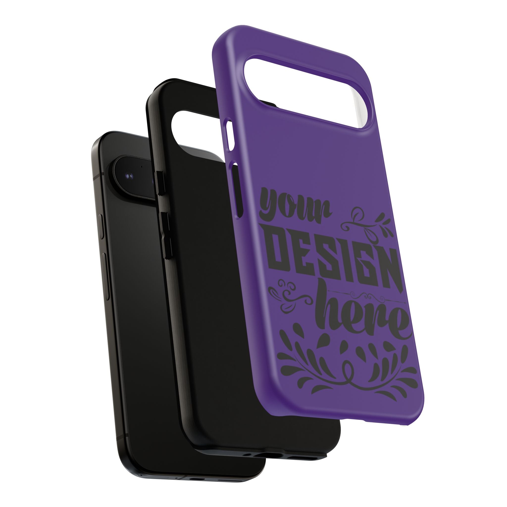 Customizable Tough Dual Layer Phone Case Polycarbonate TPU Liner Protective