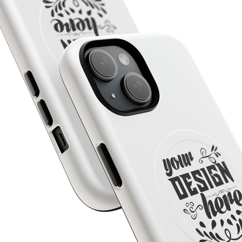 Customizable Tough Magnetic Phone Case Dual Layer Polycarbonate TPU Liner