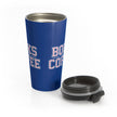 Stainless Steel Travel Mug 15oz | Books and Coffee Stainless Steel and Dye Sublimation