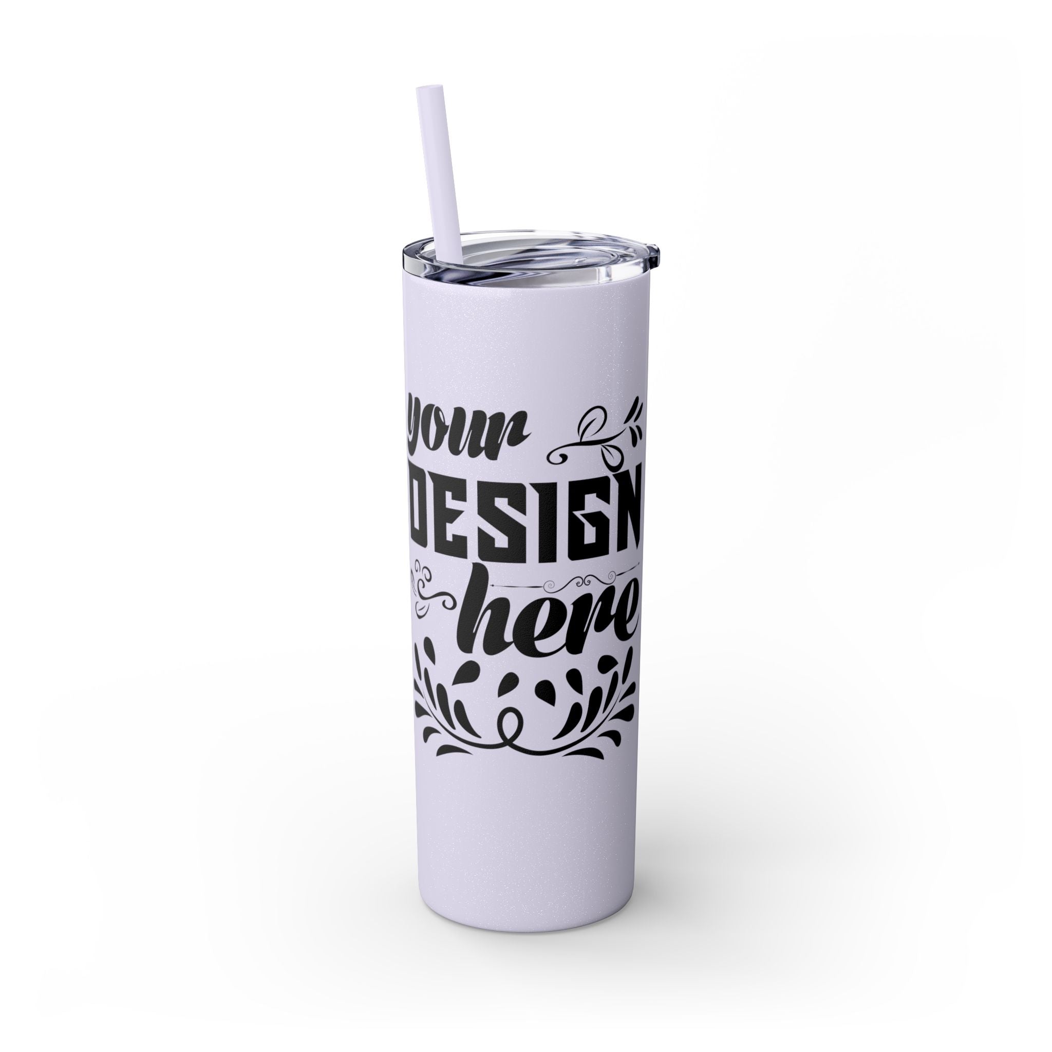 Customizable Maars 20oz Skinny Tumbler with Straw Stainless Steel