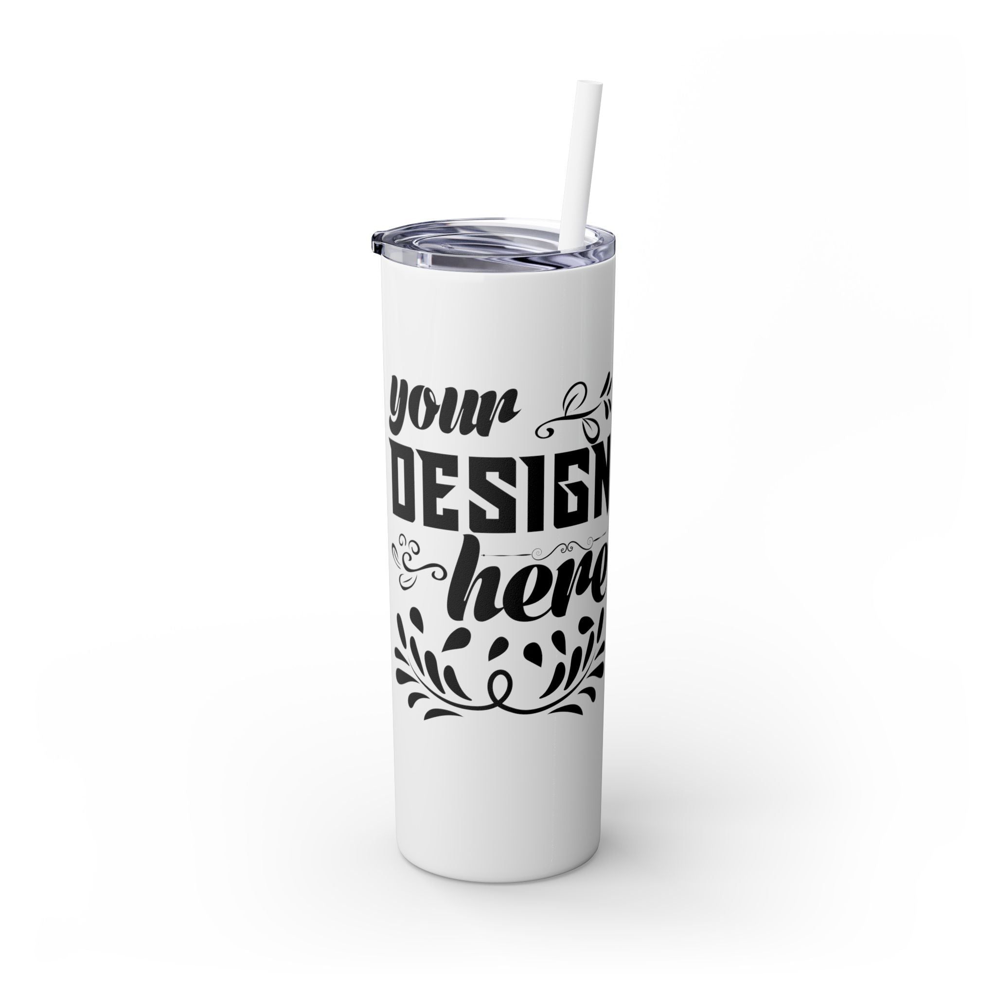 Customizable Maars 20oz Skinny Tumbler with Straw Stainless Steel