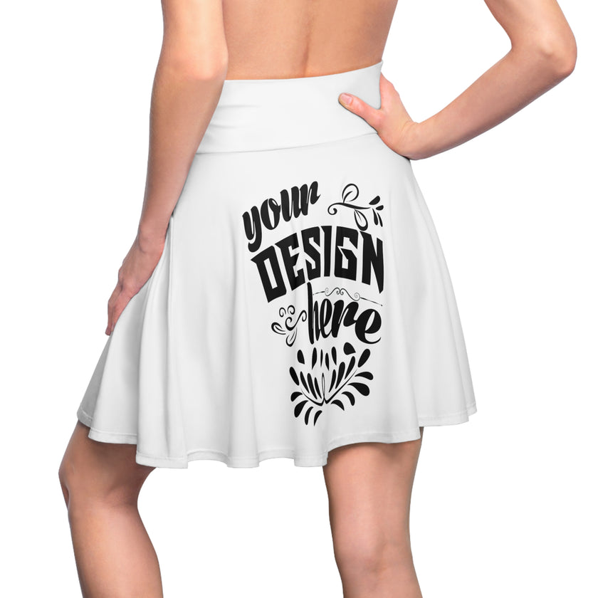 Customizable Women’s Skater Skirt AOP Stretch Fit High Rise Waist