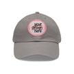 Customizable ValuCap VC300A Dad Hat with Round PU Leather Patch Front