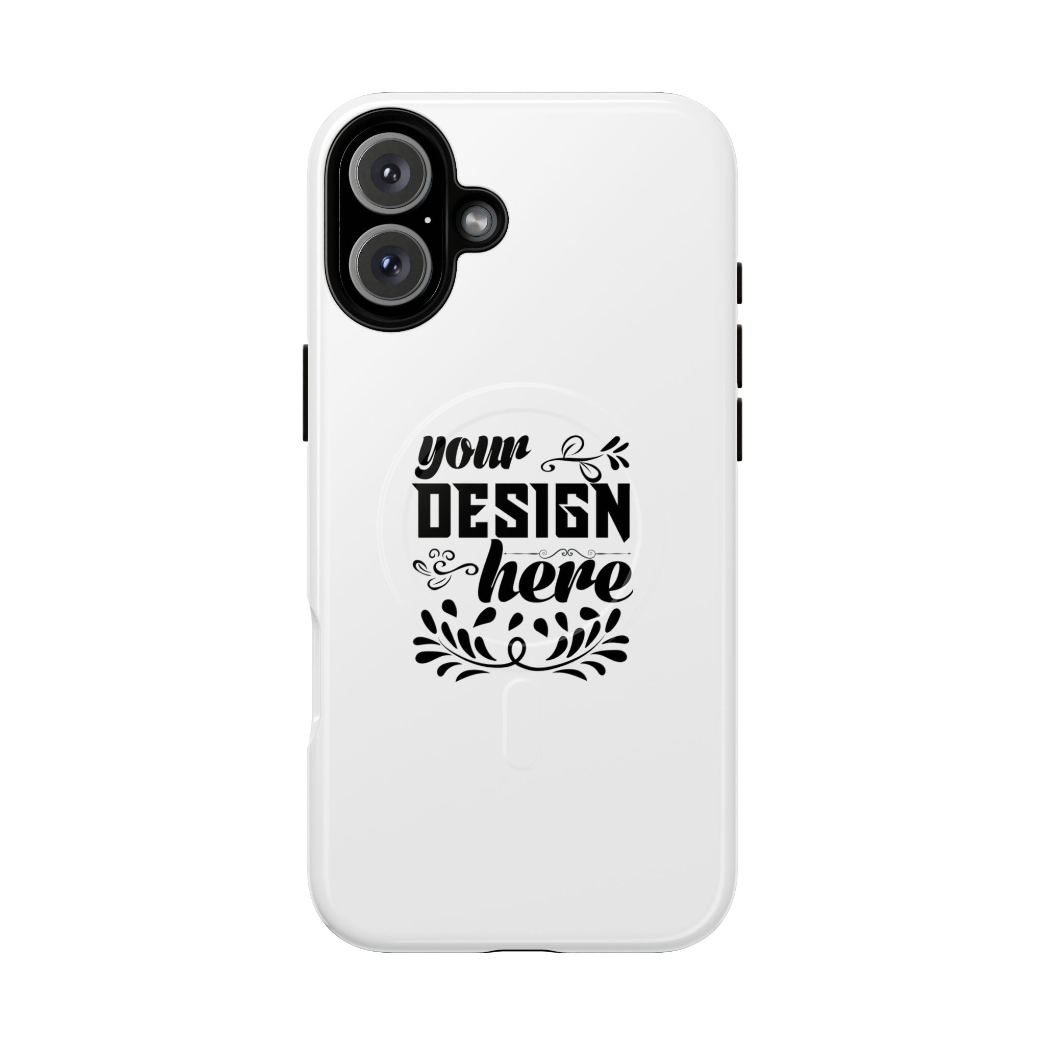 Customizable Tough Magnetic Phone Case Dual Layer Polycarbonate TPU Liner