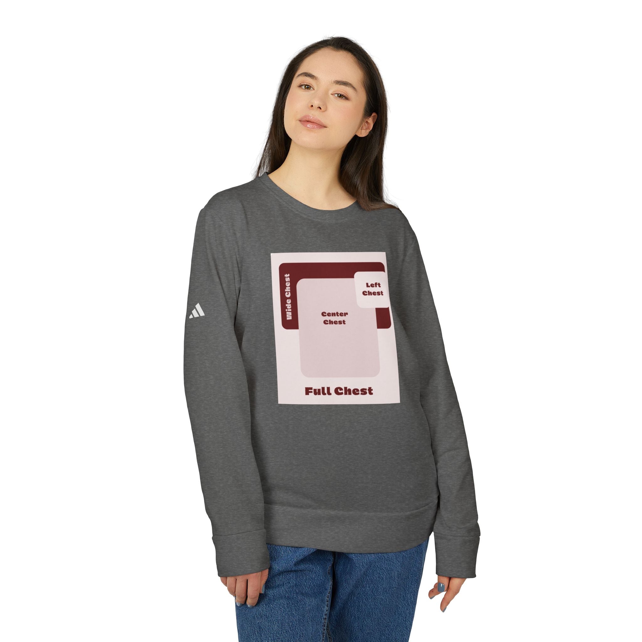 Customizable Adidas A434 Unisex Fleece Crewneck Sweatshirt