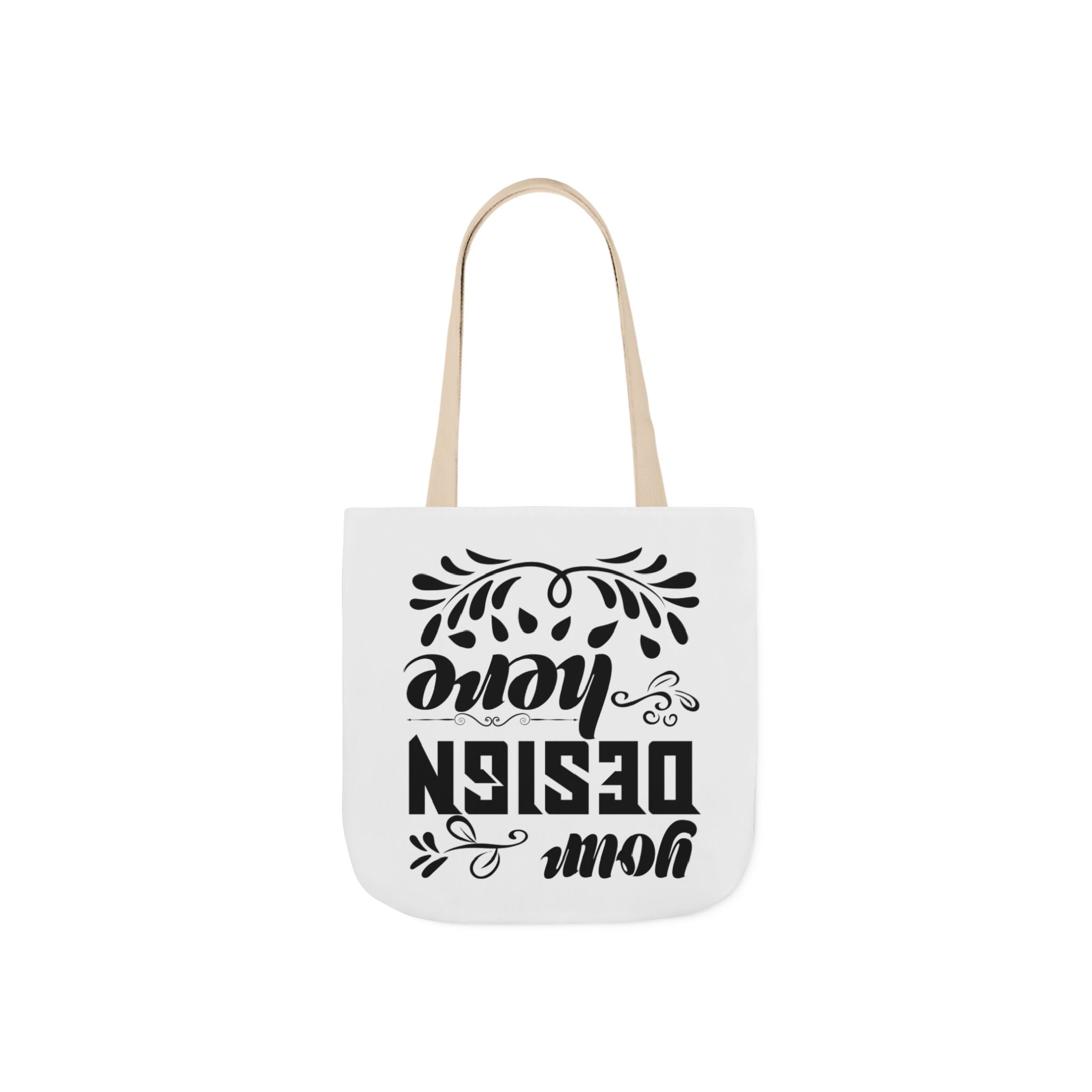 Customizable Canvas Tote Bag With 5 Color Strap Options All Over Print