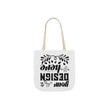 Customizable Canvas Tote Bag With 5 Color Strap Options All Over Print