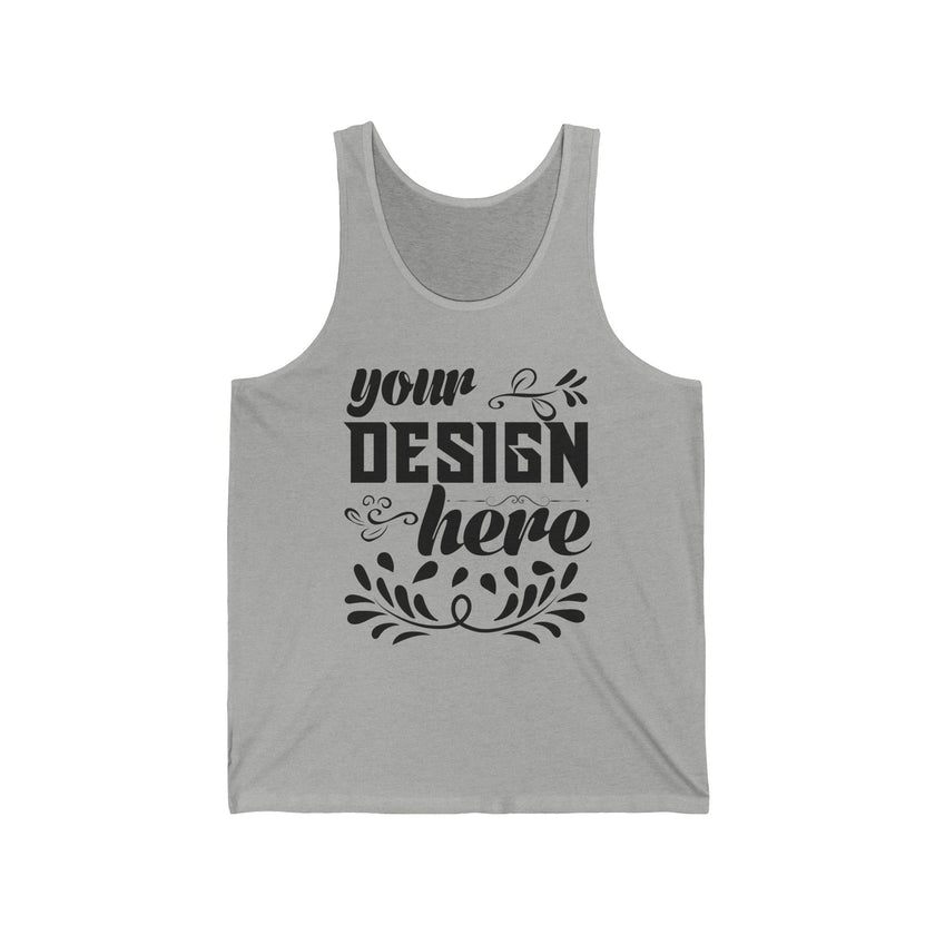 Customizable Bella+Canvas 3480 Unisex Jersey Tank Top Lightweight Retail Fit