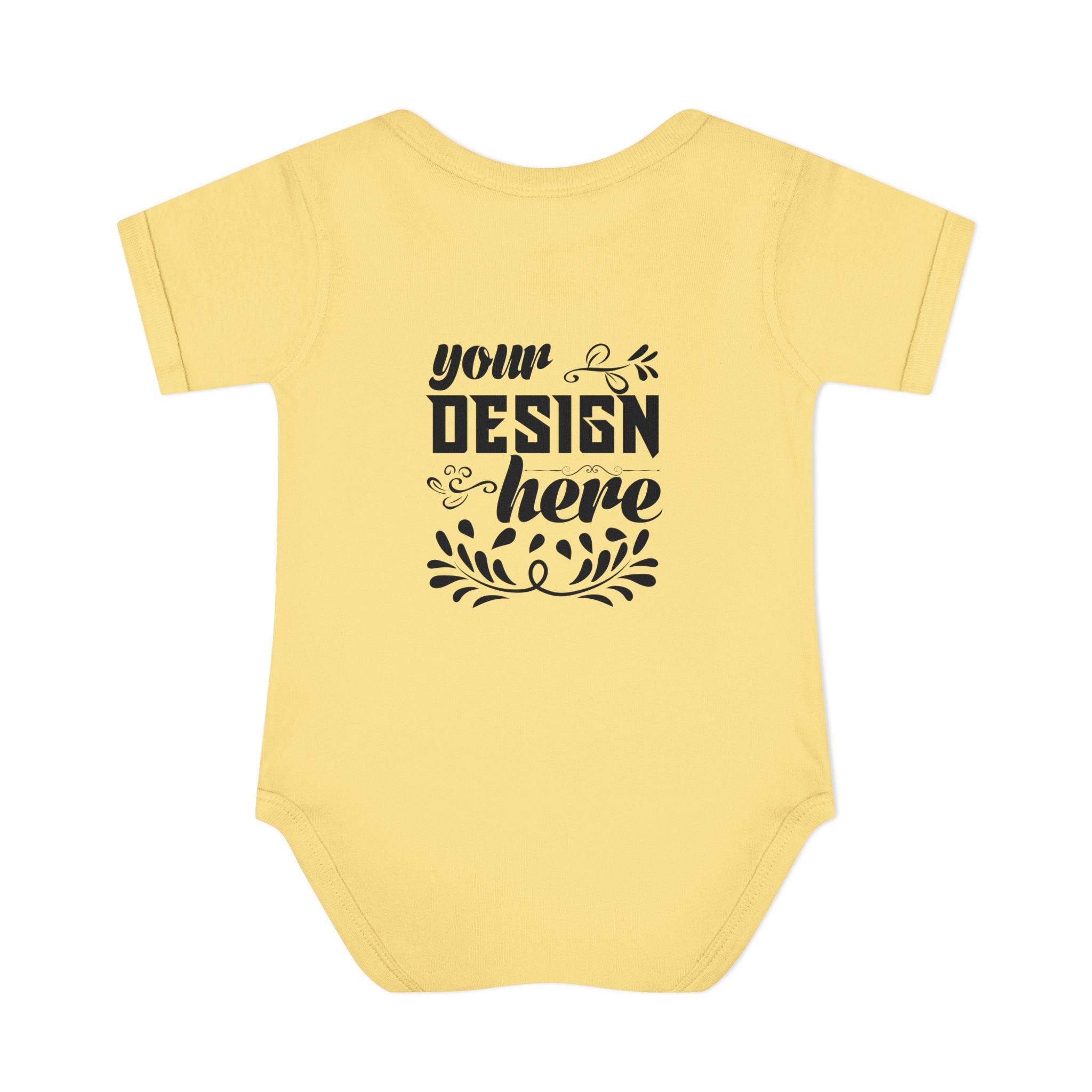Customizable Infant Baby Rib Bodysuit Rabbit Skins 4400 Unisex