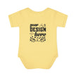 Customizable Infant Baby Rib Bodysuit Rabbit Skins 4400 Unisex