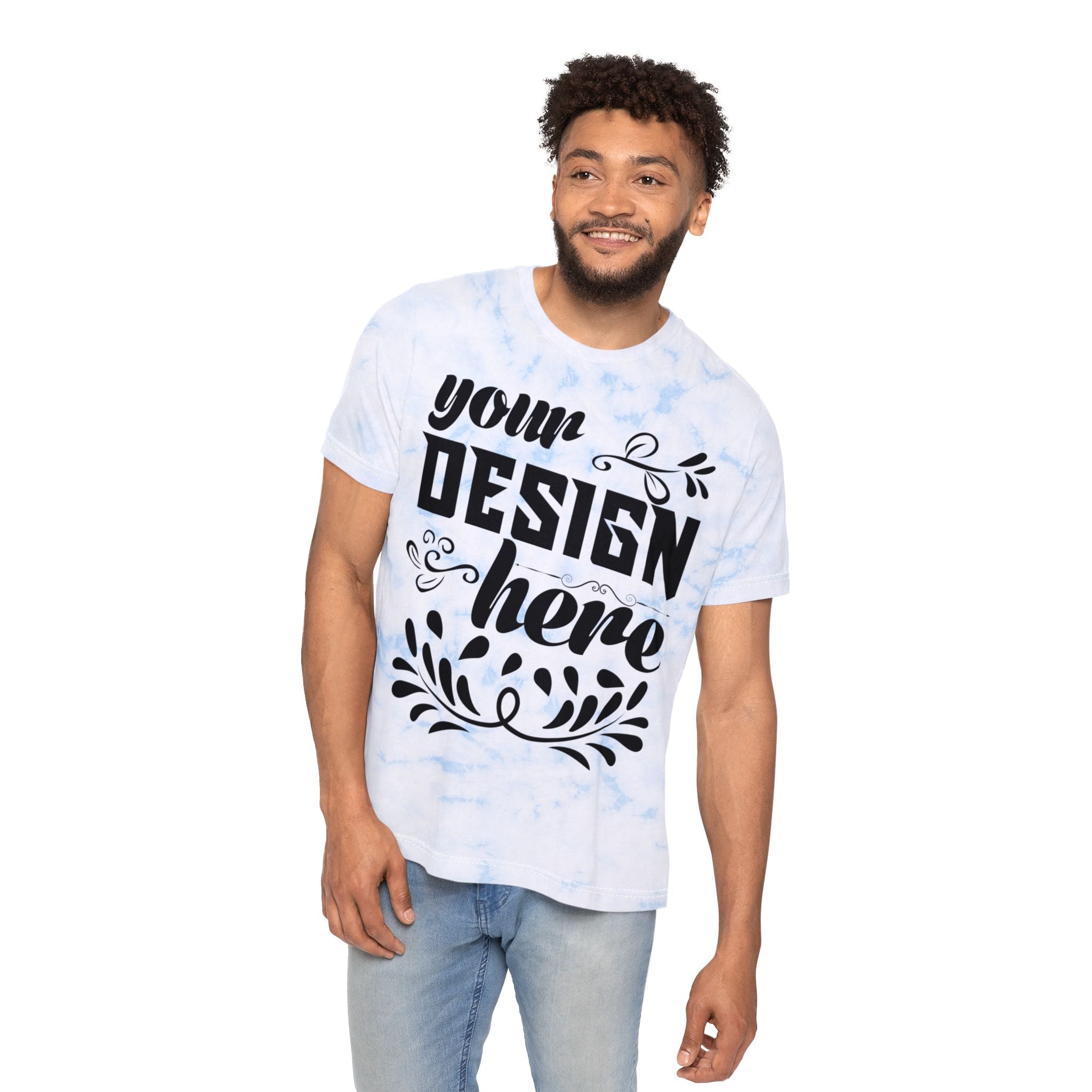 Customizable Bella+Canvas 3100RD Unisex FWD Tie Dyed T Shirt