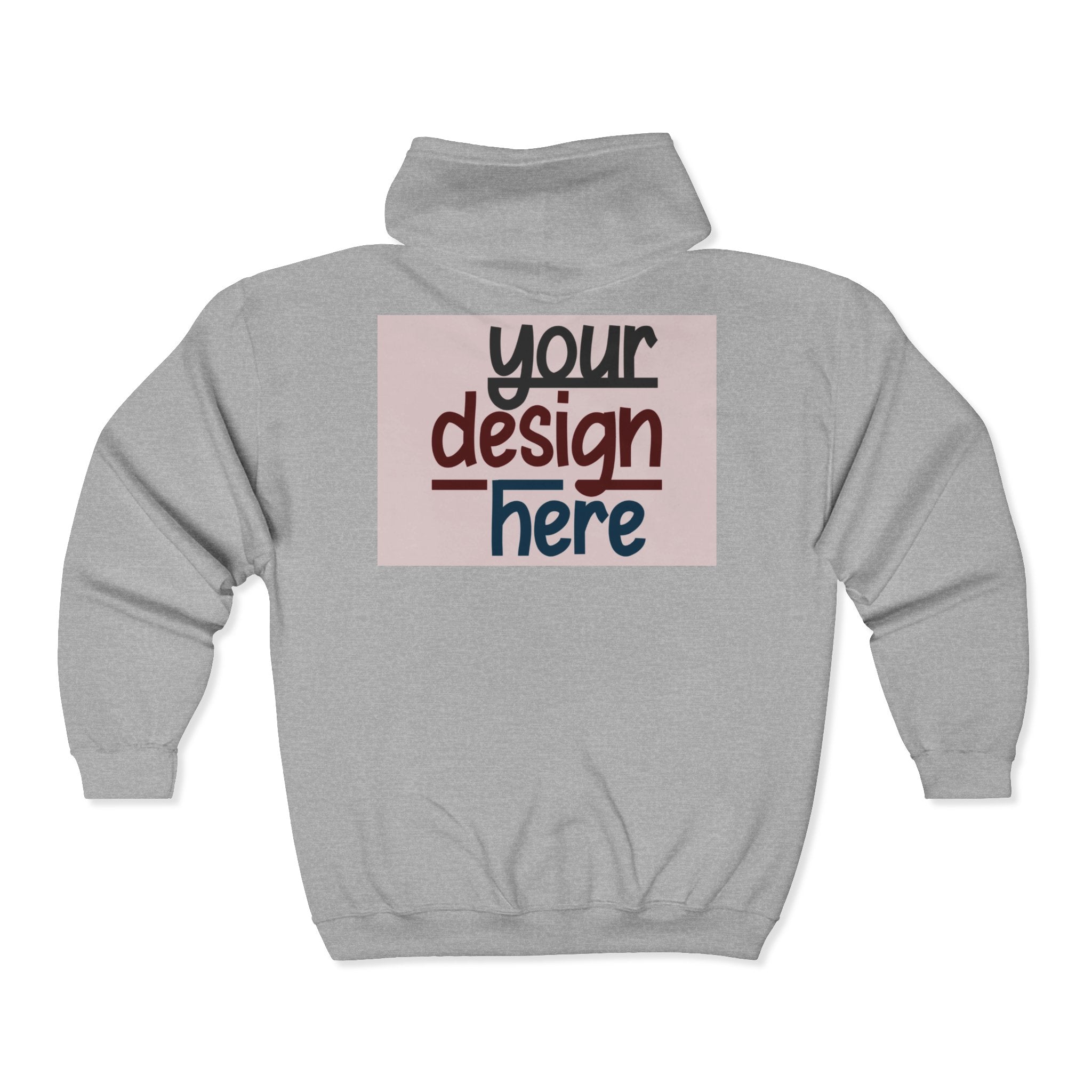 Customizable Gildan 18600 Unisex Heavy Blend Full Zip Hoodie