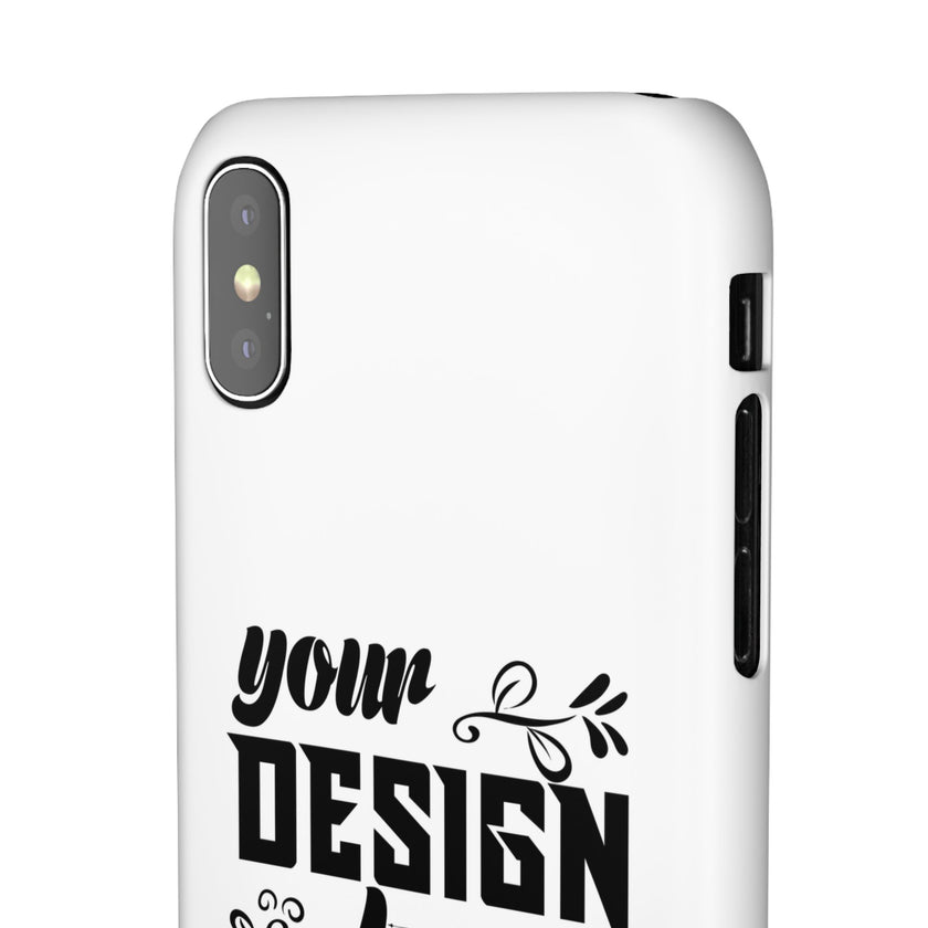 Customizable Snap Phone Case Slim Lightweight Polycarbonate Gloss Or Matte