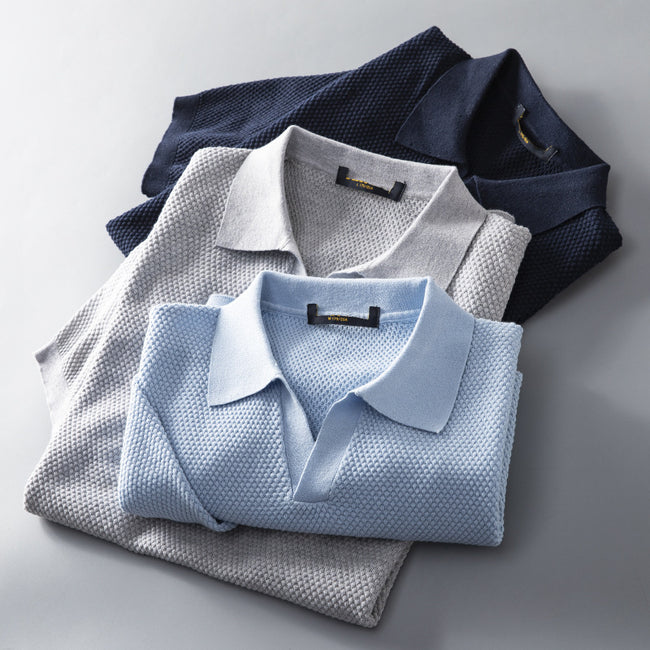 Nameria Mens Cotton Knitted Polo Shirt