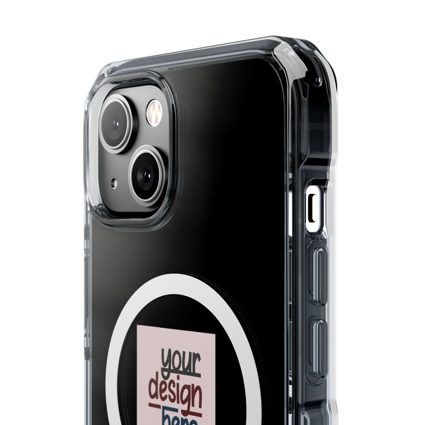 Customizable Magnetic Clear Impact Case With Air Cushioned Bumper Corners