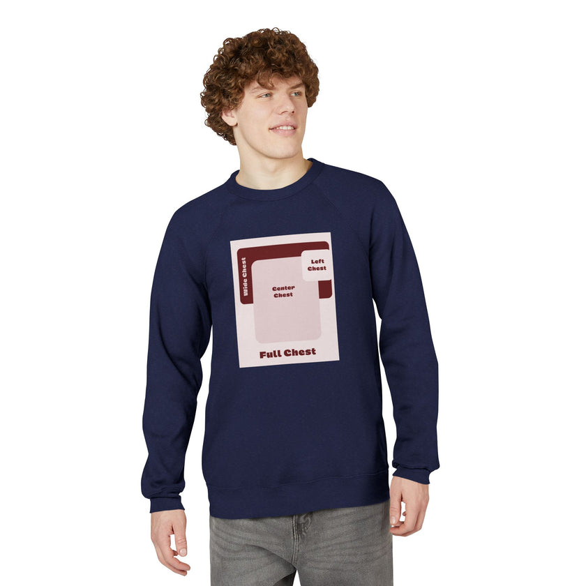 Customizable Bella+Canvas 3901 Unisex Fleece Raglan Sweatshirt