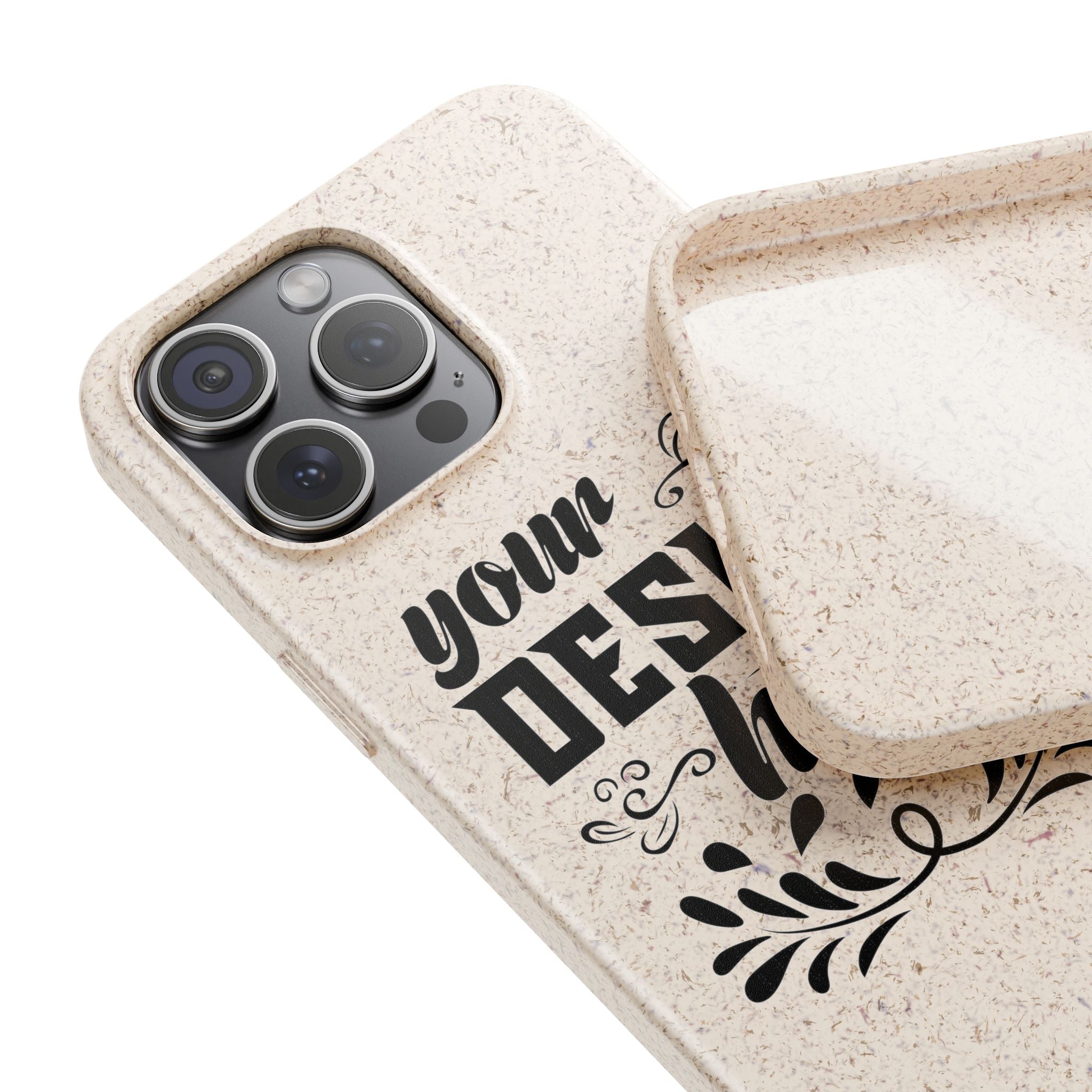 Customizable Biodegradable Phone Case Matte Finish Wireless Charging