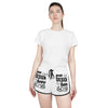 Customizable Women’s Relaxed Fit Polyester Drawstring Shorts
