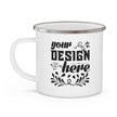 Customizable Enamel Camping Mug 12oz Stainless Steel with Rounded Corners