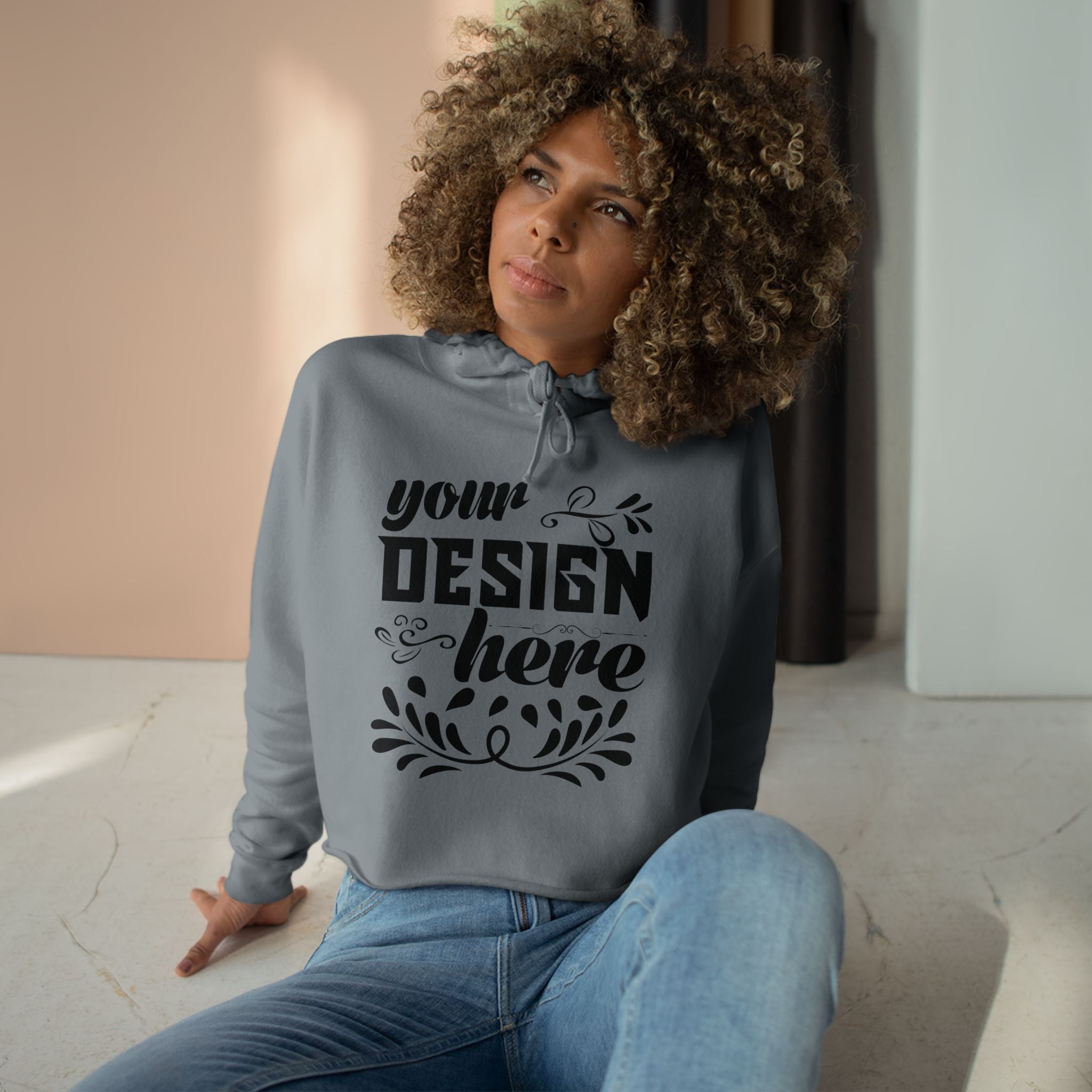 Customizable Lane Seven LS12000 Women's Crop Hoodie