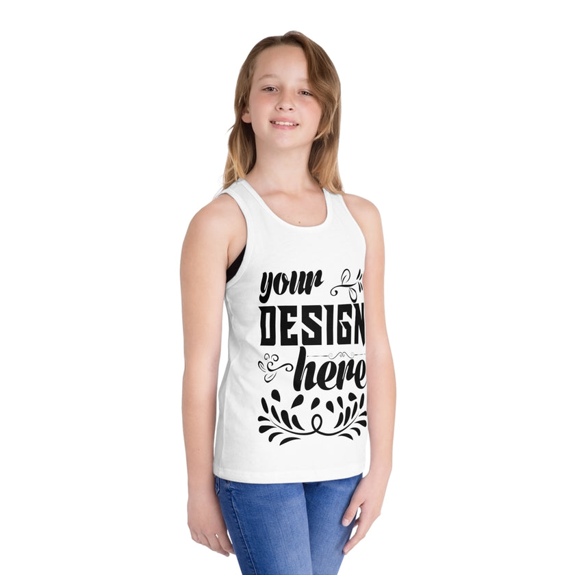 Customizable Bella+Canvas 3480Y Kids Jersey Tank Top Retail Fit
