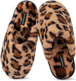 Women’s Plush Faux Fur Memory Foam Scuff Slippers – Cozy Indoor Slip-On House Shoes