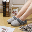 Women’s Memory Foam Plush Knit Slippers – Warm Cozy Indoor/Outdoor Comfort